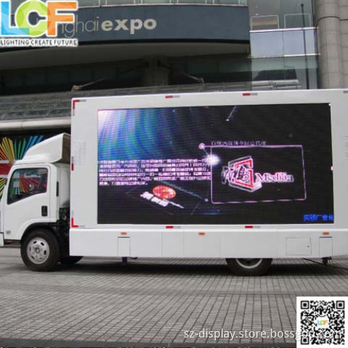 The cinema Truck Mounted LED Screen 10 pixel full color